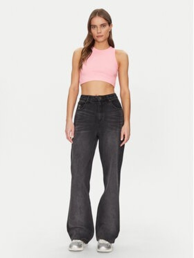 Karl Kani Top 61310125 Różowy Cropped Fit