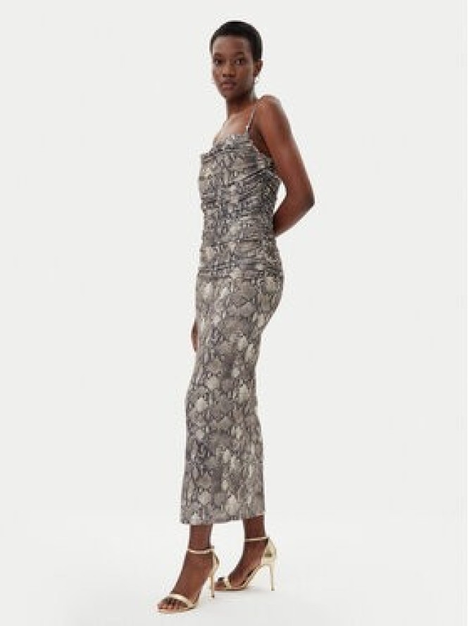 HUGO Sukienka letnia Noffiano 50540915 Brązowy Slim Fit