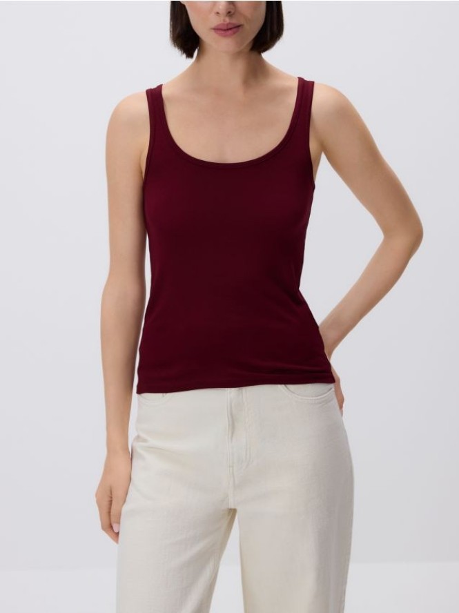 Top z wiskozy - bordowy