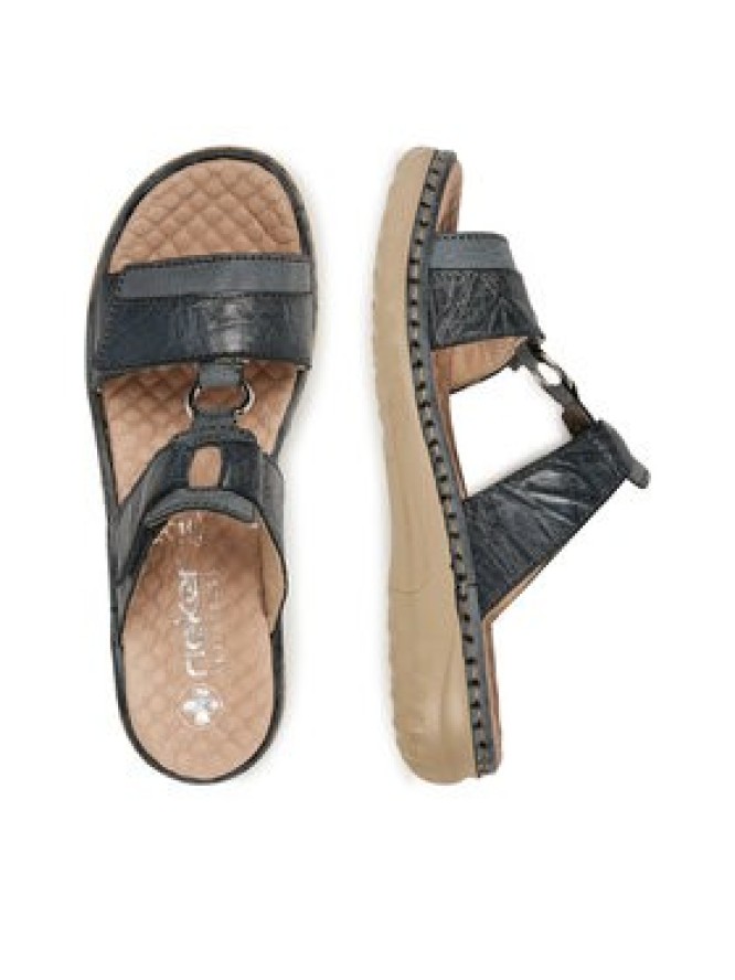 Rieker Klapki 60428-14 Niebieski