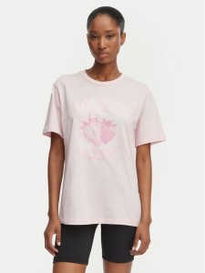 Guess T-Shirt V6GI14 K2981 Różowy jasny Relaxed Fit