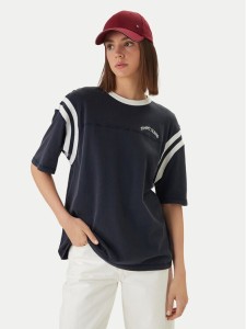 Tommy Jeans T-Shirt DW0DW22307 Granatowy Oversize