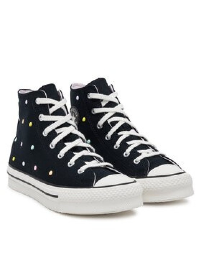 Converse Trampki Chuck Taylor All Star Lift Polka Dots Platform A12608C Czarny