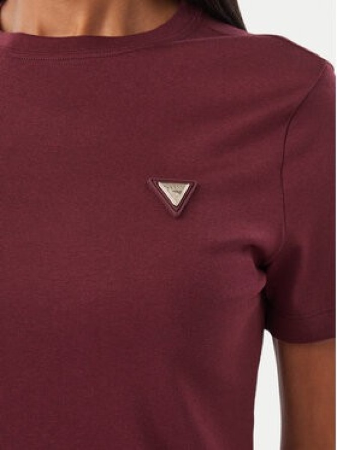 Guess T-Shirt V6RI17 KD741 Bordowy Regular Fit