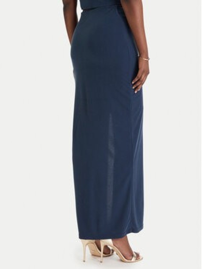Guess Spódnica maxi W6GD15 K2936 Granatowy Slim Fit