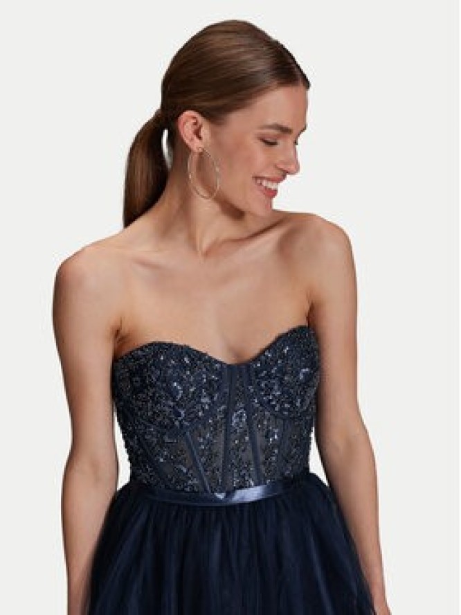 Hey Kyla Sukienka wieczorowa 5AI073HK Granatowy Regular Fit