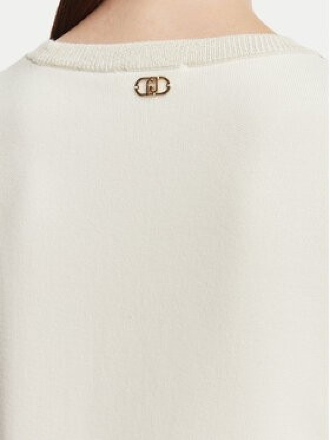 Liu Jo Sport Sweter TF6094 MS49I Kremowy Regular Fit