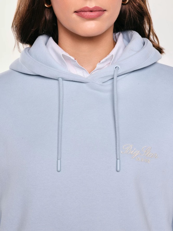 Bluza damska z kapturem błękitna Raisala 400