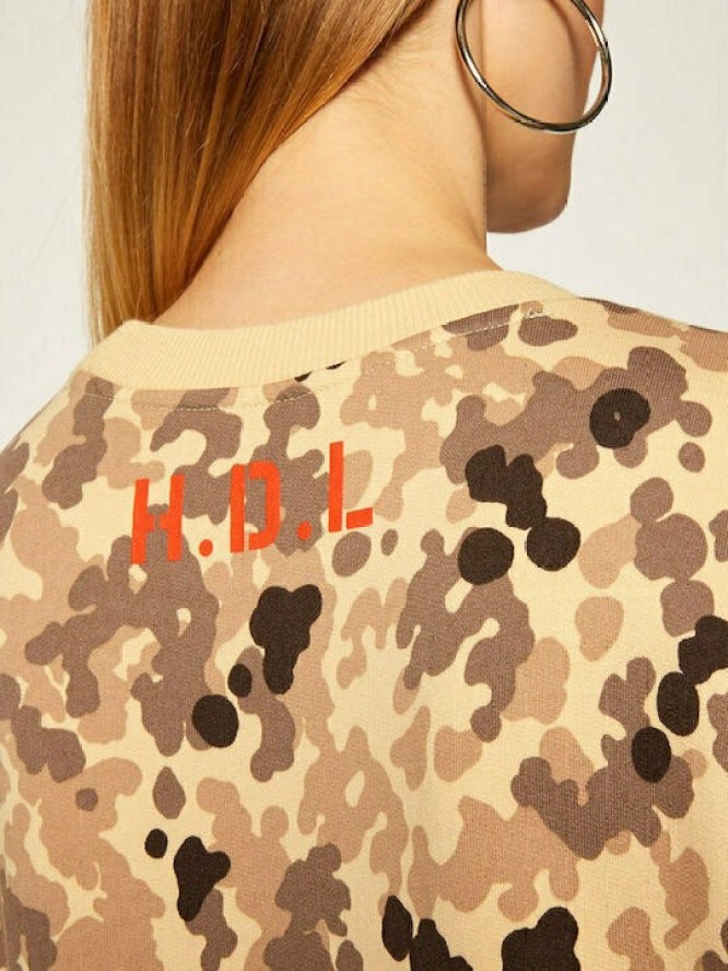 LEE POCKET SWEATSHIRT DAMSKA BLUZA BEZ KAPTURA BLEACHED SAND L53ZTXO