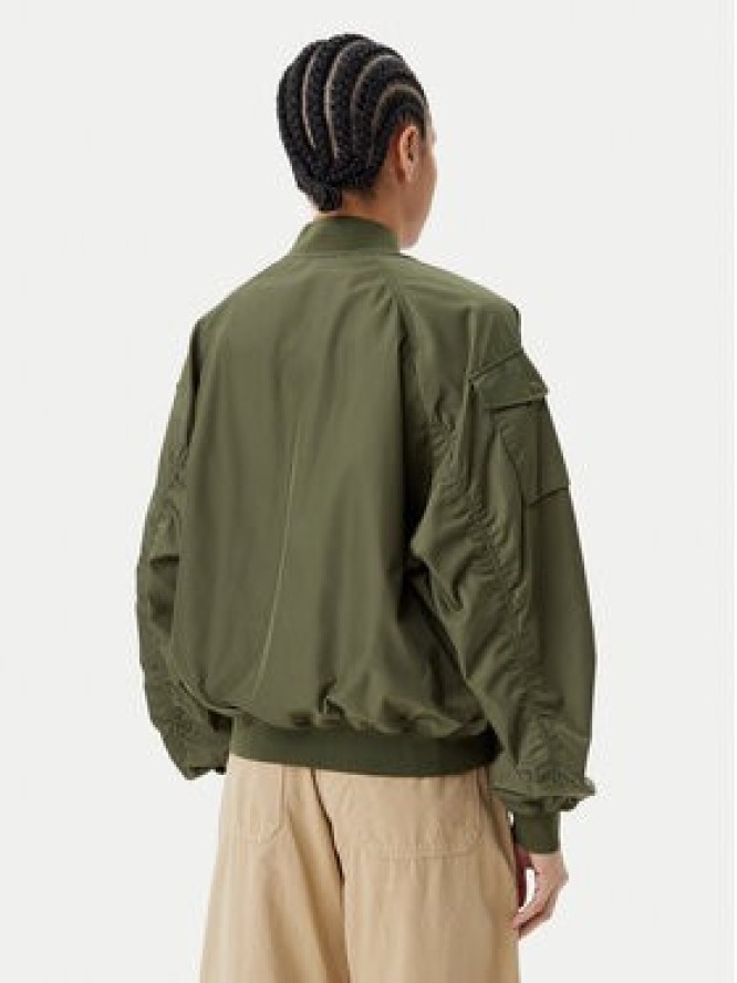Save The Duck Kurtka bomber D32105W TWIL20 Zielony Oversize