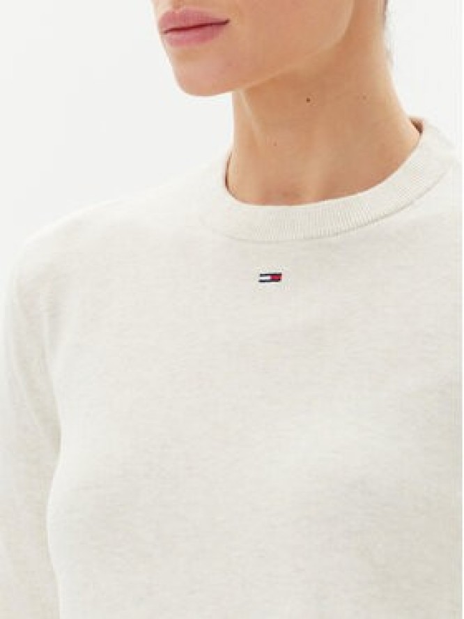 Tommy Jeans Sweter Essential DW0DW20159 Beżowy Regular Fit