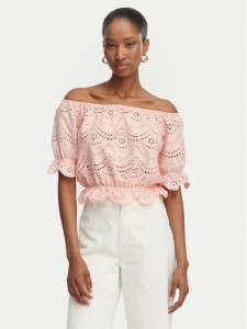 Guess Bluzka W6GP47 K3336 Koralowy Regular Fit