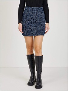 orsay Spódnica w kolorze czarno-niebieskim rozmiar: L