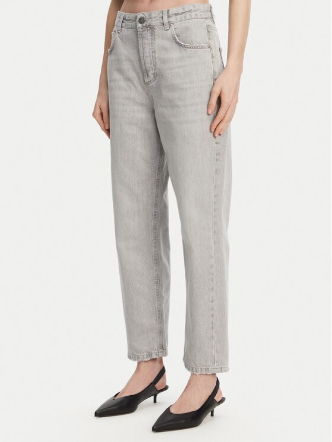 Marella Jeansy Tomboy 2513181044 Szary Straight Fit