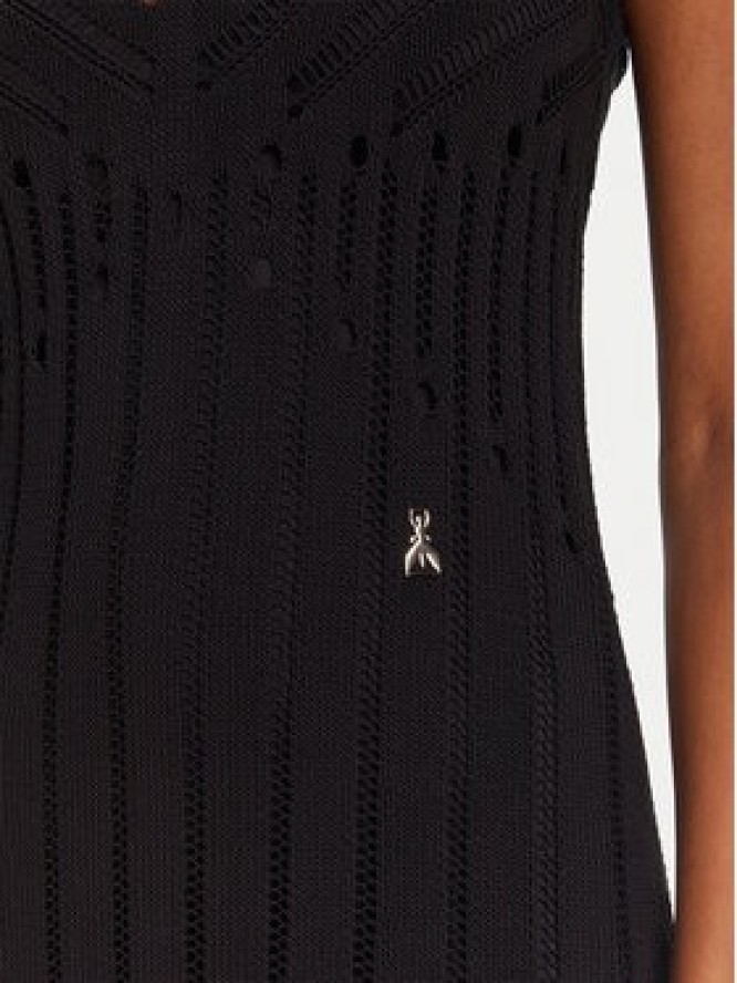 Patrizia Pepe Sukienka dzianinowa 2A2916/K260-K103 Czarny Regular Fit