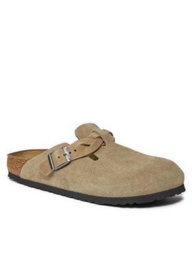 Birkenstock Klapki Boston Braided 1026694 Brązowy