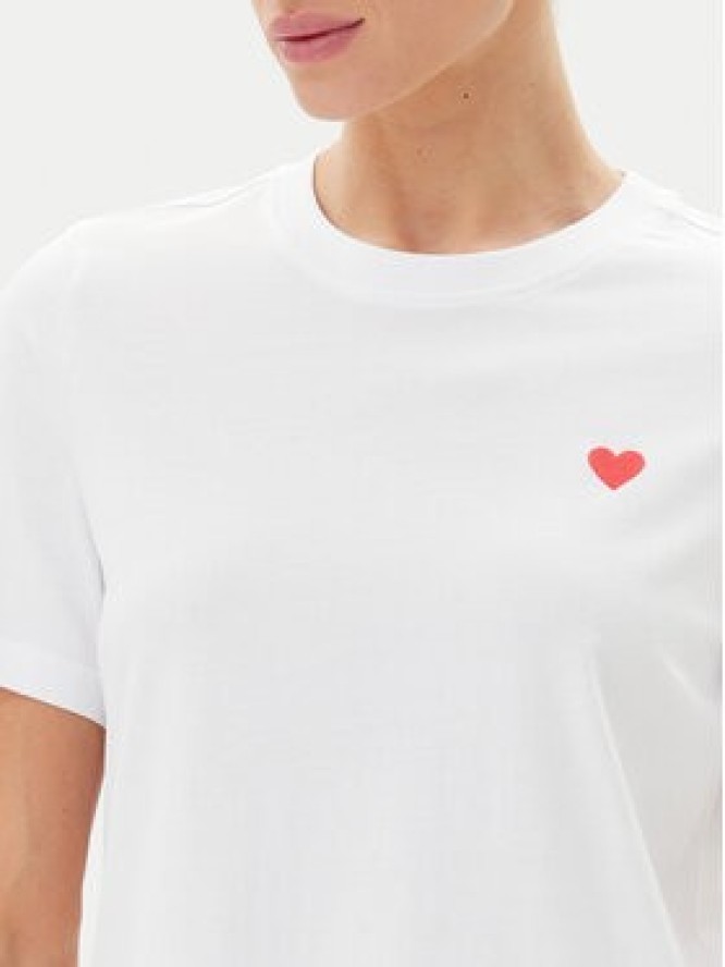 Vero Moda T-Shirt Paulina 10316991 Biały Regular Fit
