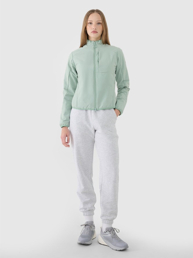 4F Kurtka przejściowa z wypełnieniem syntetycznym damska - miętowa L