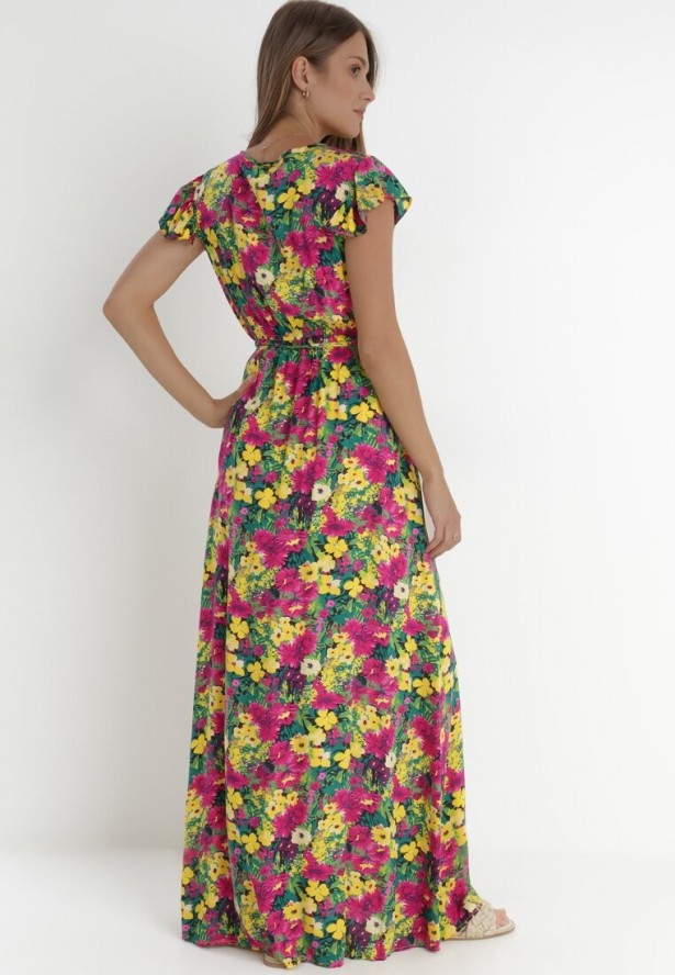 Żółto-Różowa Sukienka Oceshi