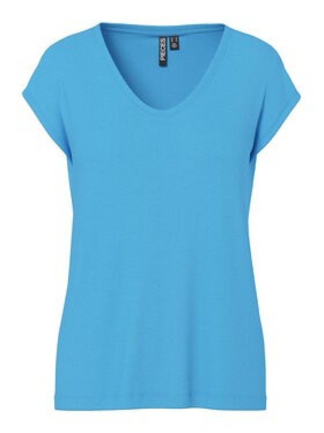 Pieces T-Shirt Billo 17078732 Niebieski Loose Fit