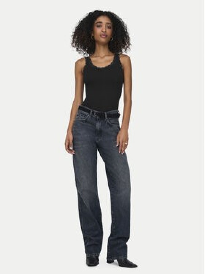 ONLY Top Sara 15345994 Czarny Slim Fit