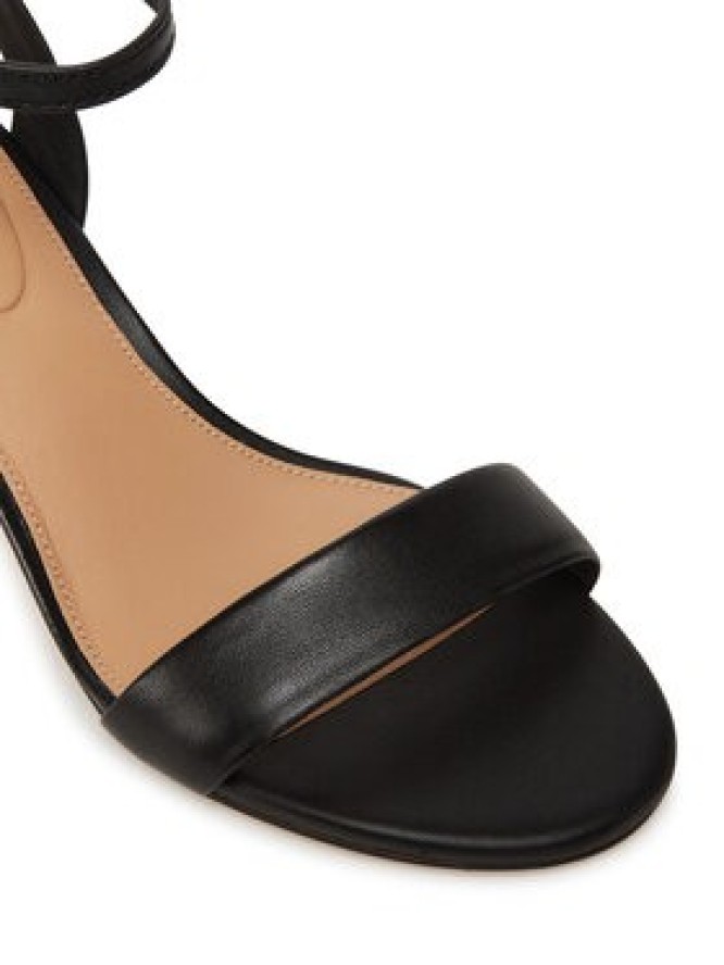 Tommy Hilfiger Espadryle Leather Ankle Strap Espad Sandal FW0FW08533 Czarny