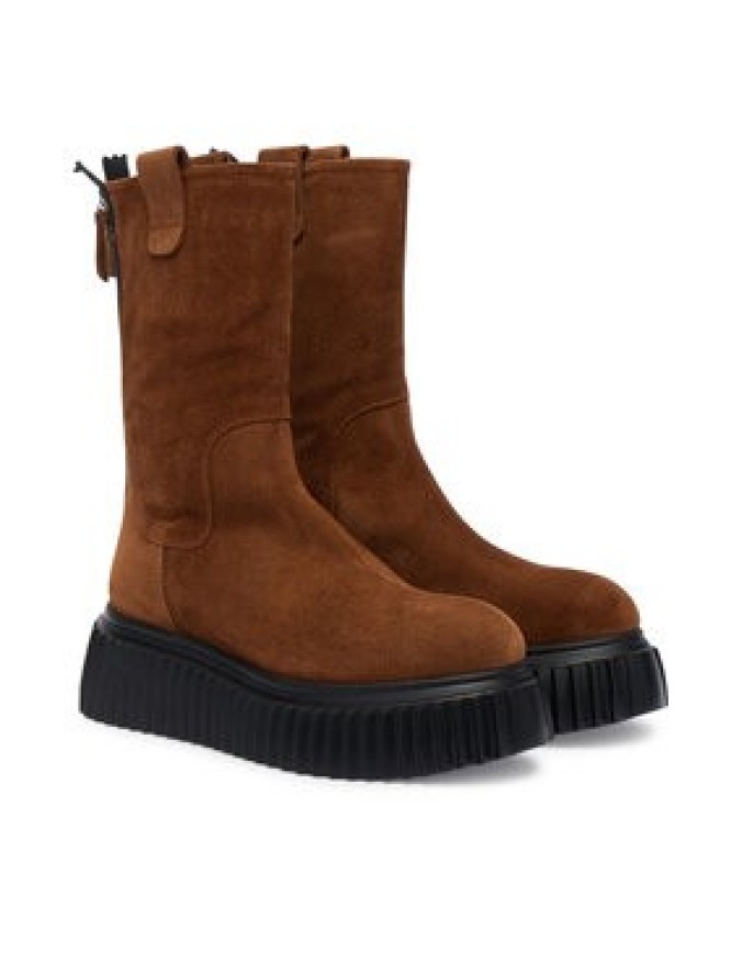 AGL Botki Milagros D751503PGKI014C489 Brązowy