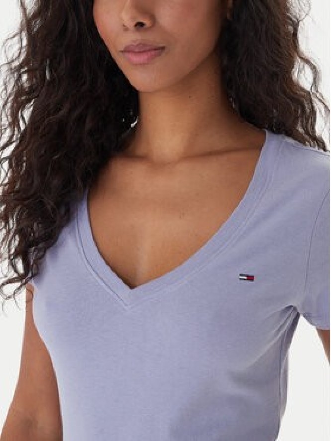 Tommy Jeans T-Shirt DW0DW20458 Niebieski Slim Fit