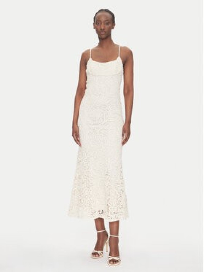 Bardot Sukienka koktajlowa 57998DB6 Écru Slim Fit