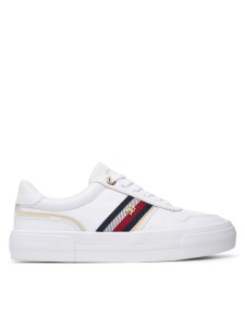 Tommy Hilfiger Sneakersy Th Platform Vulc Leather FW0FW09603 Biały