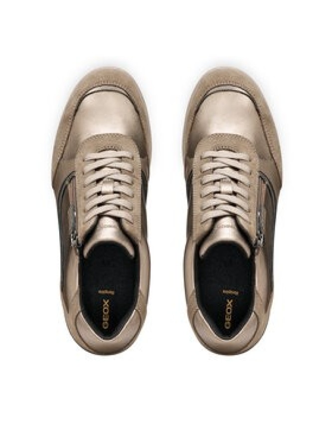 Geox Sneakersy D Stardust D6630B 0AJ22 C3056 Brązowy jasny