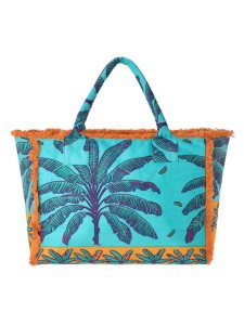 BLE Shopper bag w kolorze turkusowym - 43 x 30 x 20 cm rozmiar: onesize