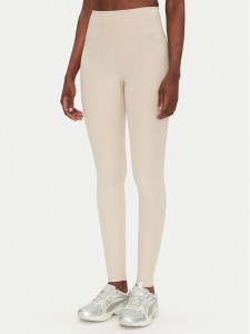 Girlfriend Collective Legginsy Rib High-Rise 4034 Beżowy Slim Fit