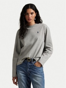 Polo Ralph Lauren Bluzka 211967105003 Szary Straight Fit