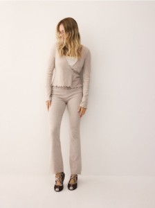 Strukturalne spodnie - beżowy