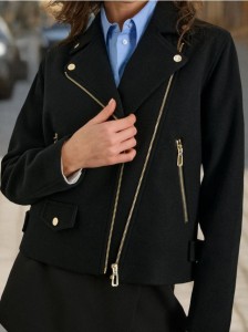 Kurtka biker - czarny