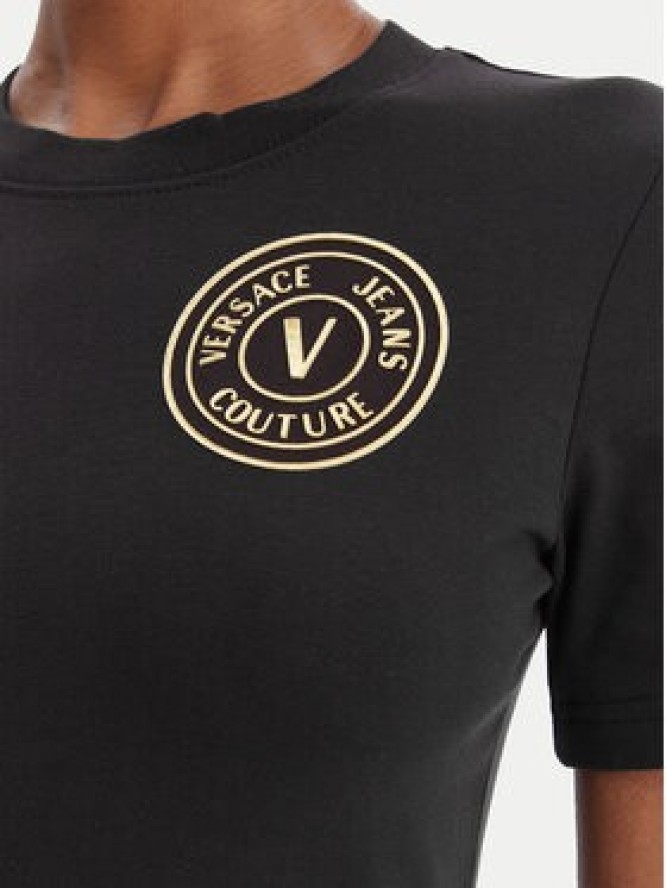 Versace Jeans Couture Sukienka codzienna 80HAOT02 CJ03T Czarny Slim Fit