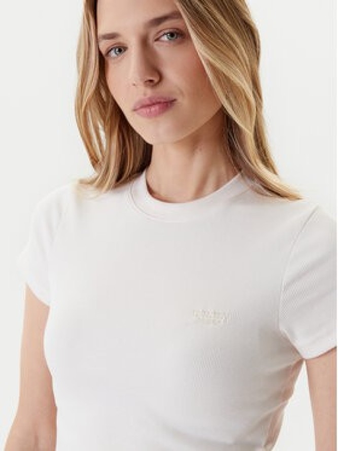 Tommy Jeans T-Shirt Script DW0DW20910 Écru Slim Fit