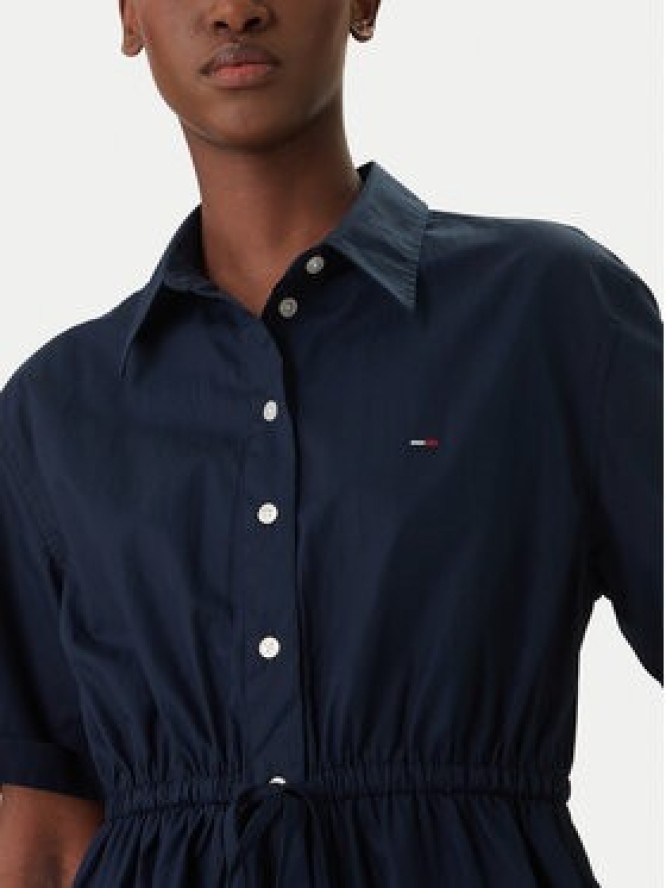 Tommy Jeans Sukienka koszulowa DW0DW20617 Granatowy Regular Fit
