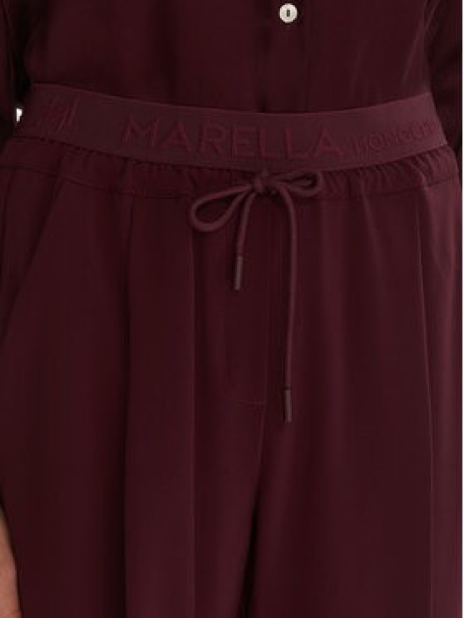 Marella Spodnie materiałowe Vanto 2523136065 Bordowy Regular Fit