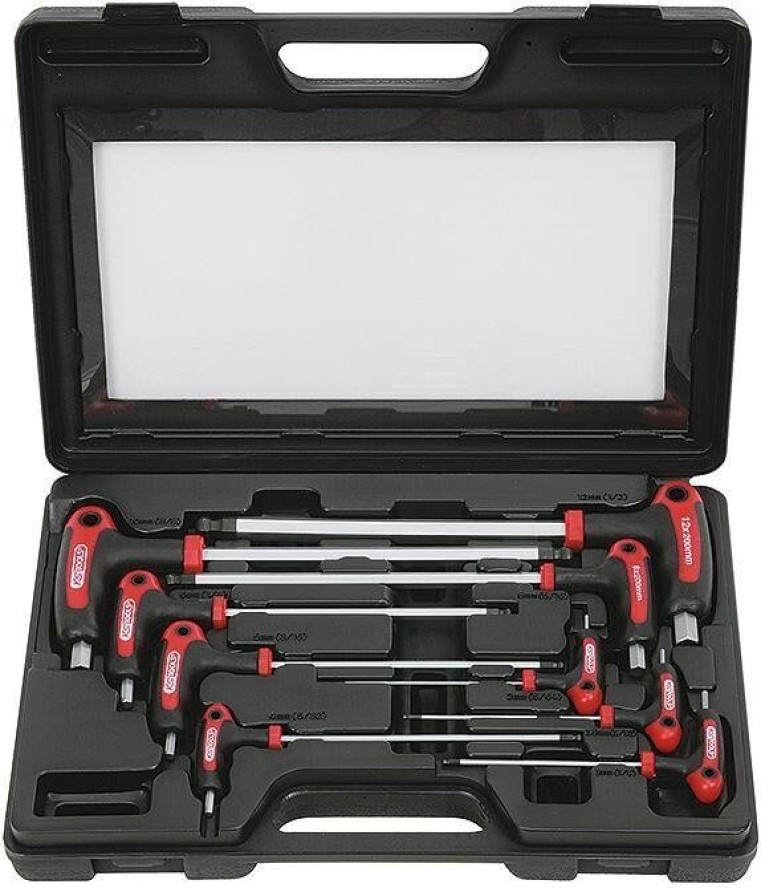 KS TOOLS, Zestaw kluczy kątowych Ergotorque Plus, 9 szt