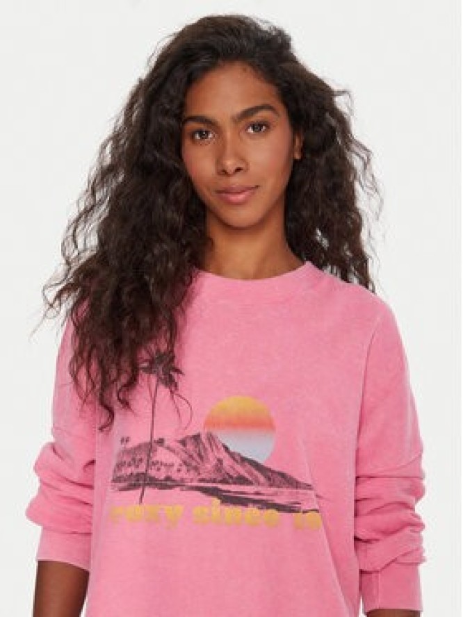 Roxy Bluza Eastside ERJKT04322 Różowy Boxy Fit