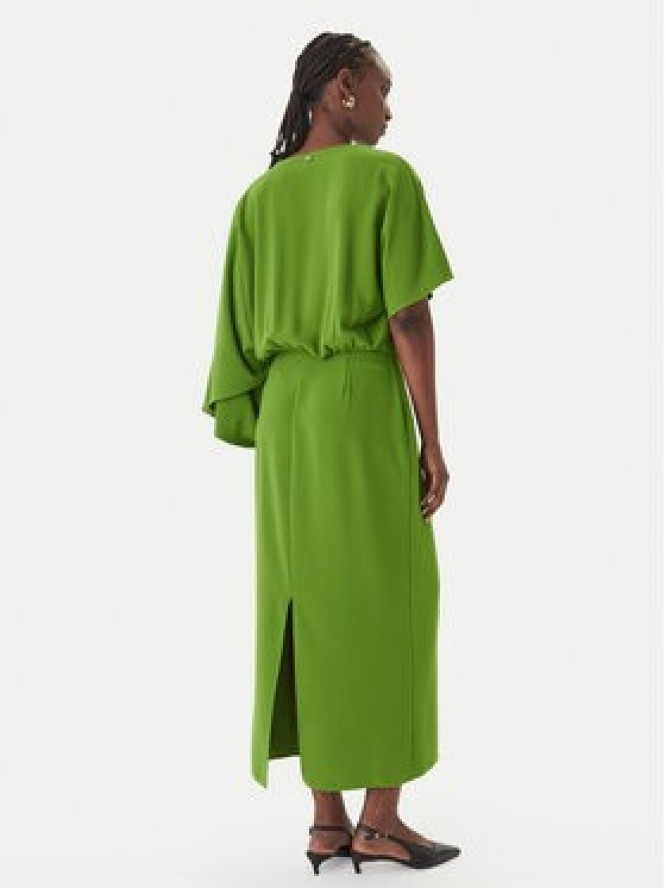 LOLA CASADEMUNT Sukienka wieczorowa MS2616028 Zielony Regular Fit