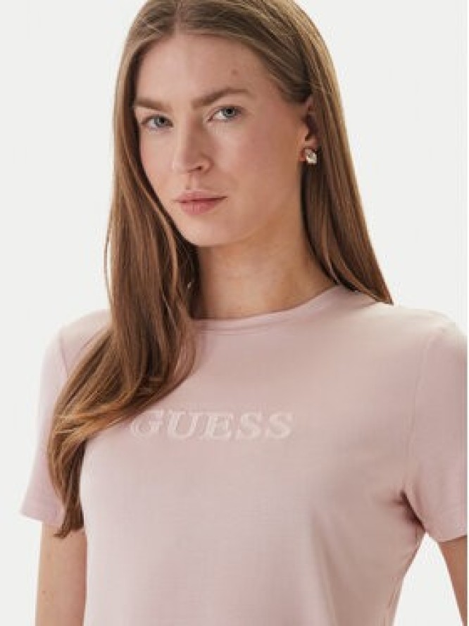 Guess T-Shirt O6GI00 KBF92 Różowy Regular Fit
