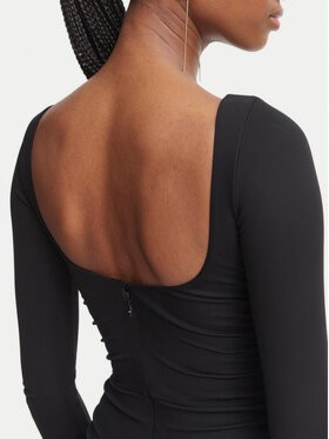 Elisabetta Franchi Sukienka wieczorowa AB-R35-67E2-V660 Czarny Slim Fit