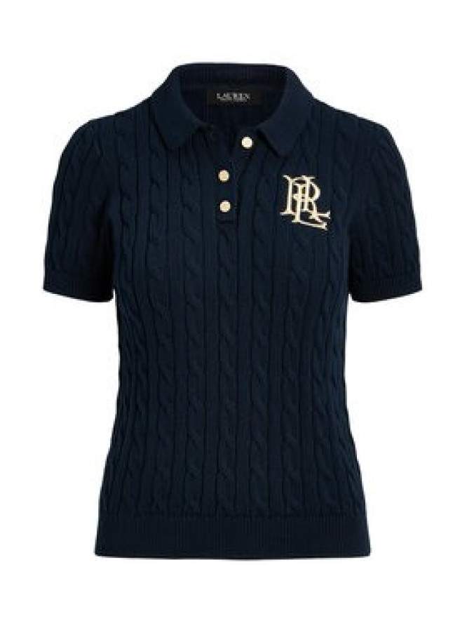 LAUREN RALPH LAUREN Sweter 200932224002 Granatowy Slim Fit