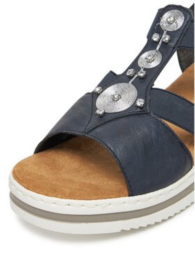 Rieker Sandały V0287-14 Granatowy