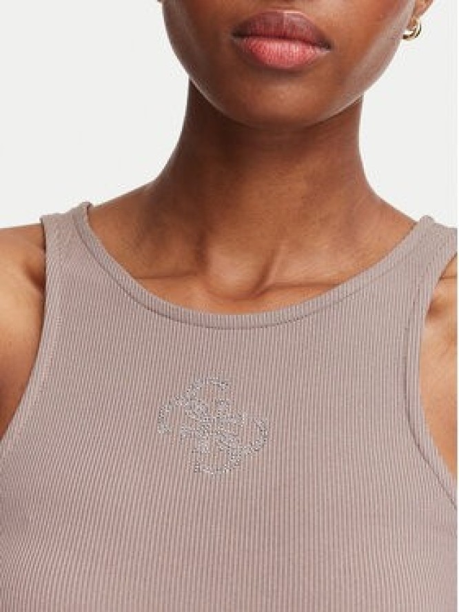 Guess Top W6RP39 KD092 Beżowy ciemny Regular Fit