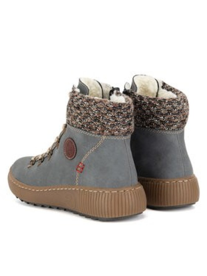 Rieker Botki Z6648-14 Niebieski