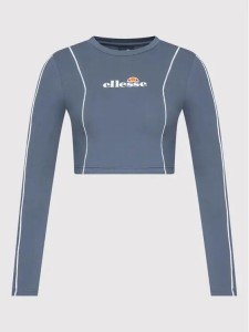 KOSZULKA DAMSKA Z DŁUGIM RĘKAWEM BLUZKA CROP ELLESSE